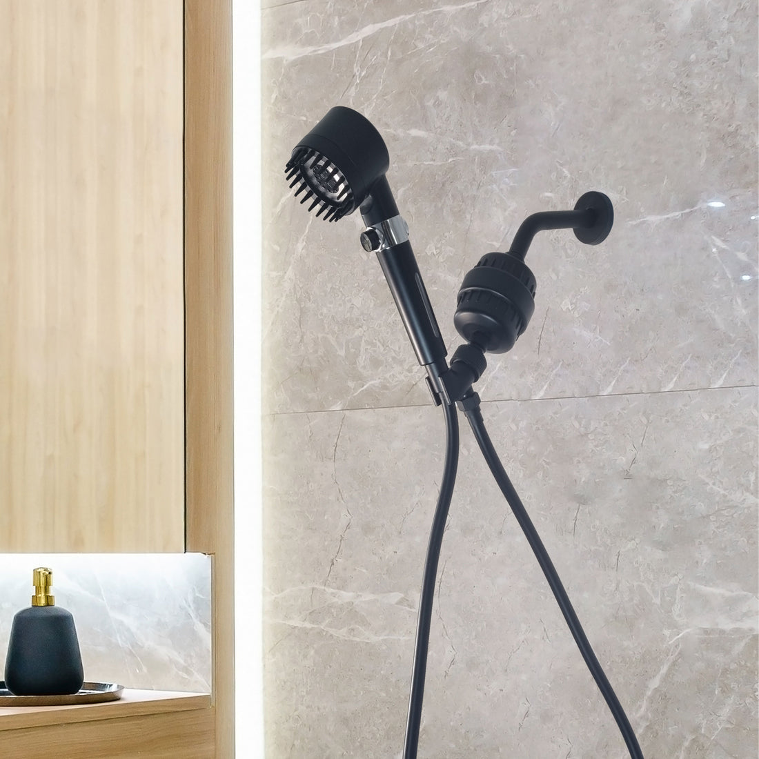 Ultimate Shower Massage Shower Head Complete Shower Kit