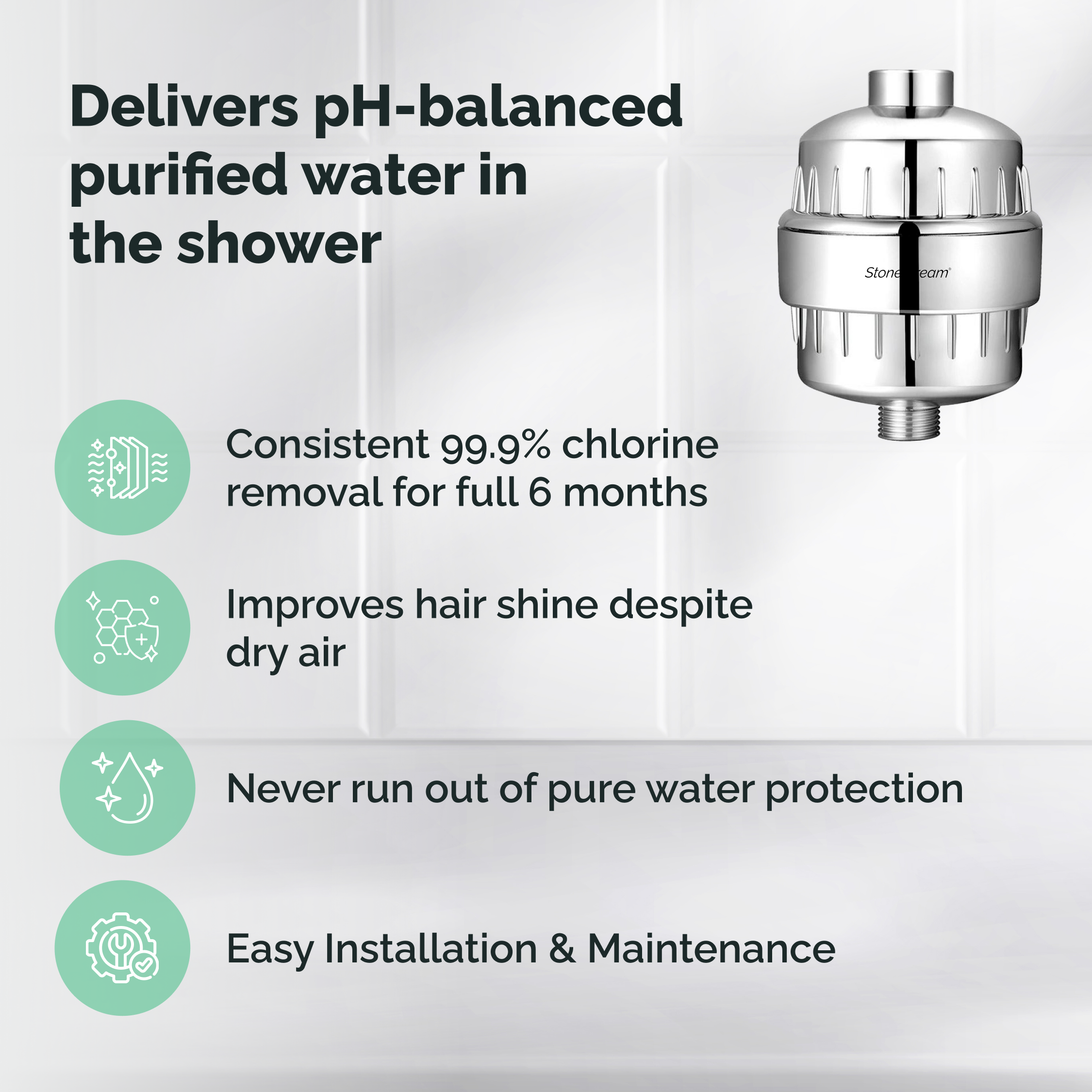 Shower Filter for Hard Water