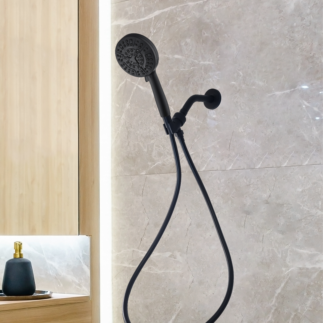 Luxe 10 Mode Showerhead Shower Essentials Kit