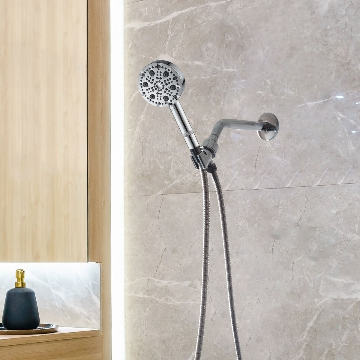 Luxe 9 Mode Showerhead Shower Essentials Kit