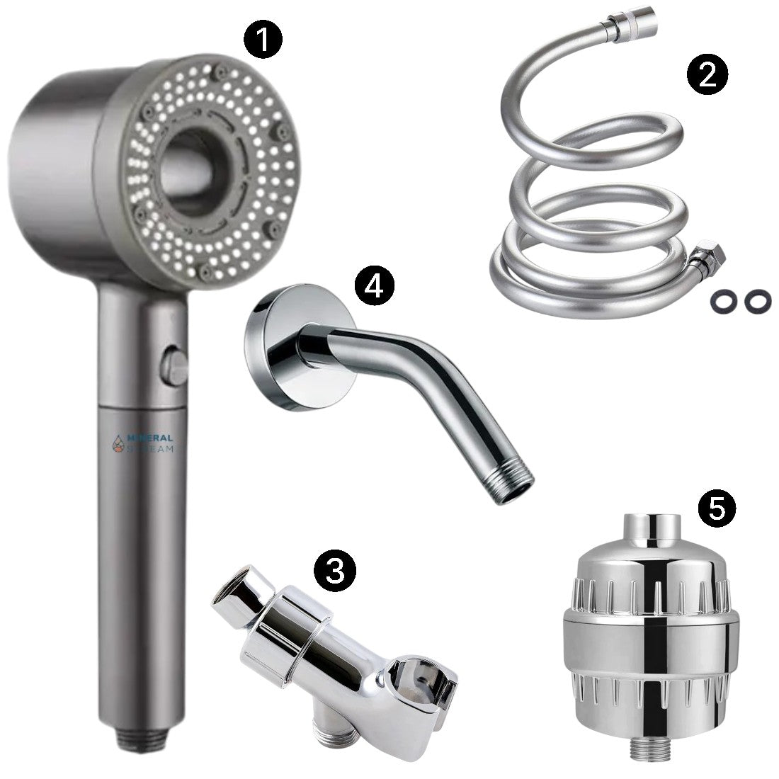 Hey Pure Filtered Complete Shower Kit