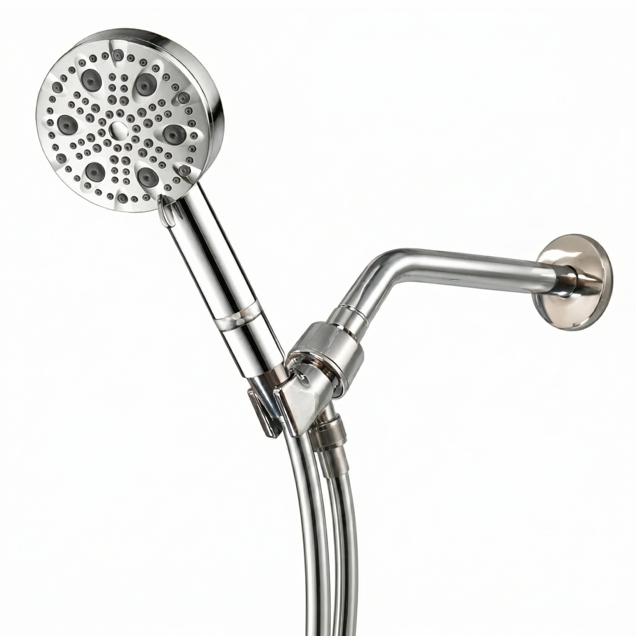 MineralStream Luxe 9 Mode Showerhead Essentials Kit in chrome