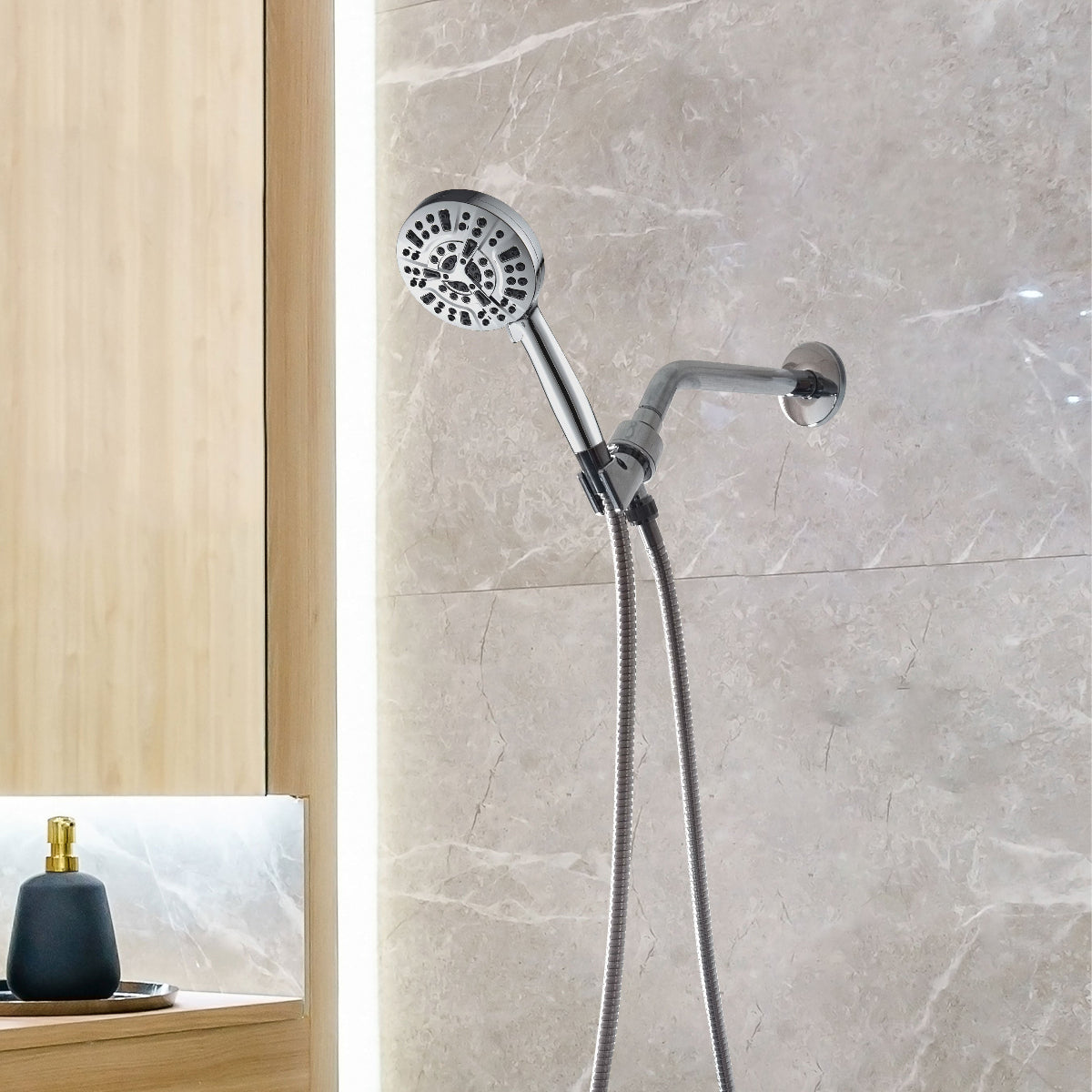 Luxe 10 Mode Showerhead Shower Essentials Kit – Mineral Stream