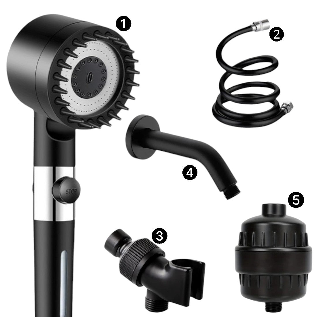 MINERALSTREAM MASSAGE FILTERED SHOWER HEAD